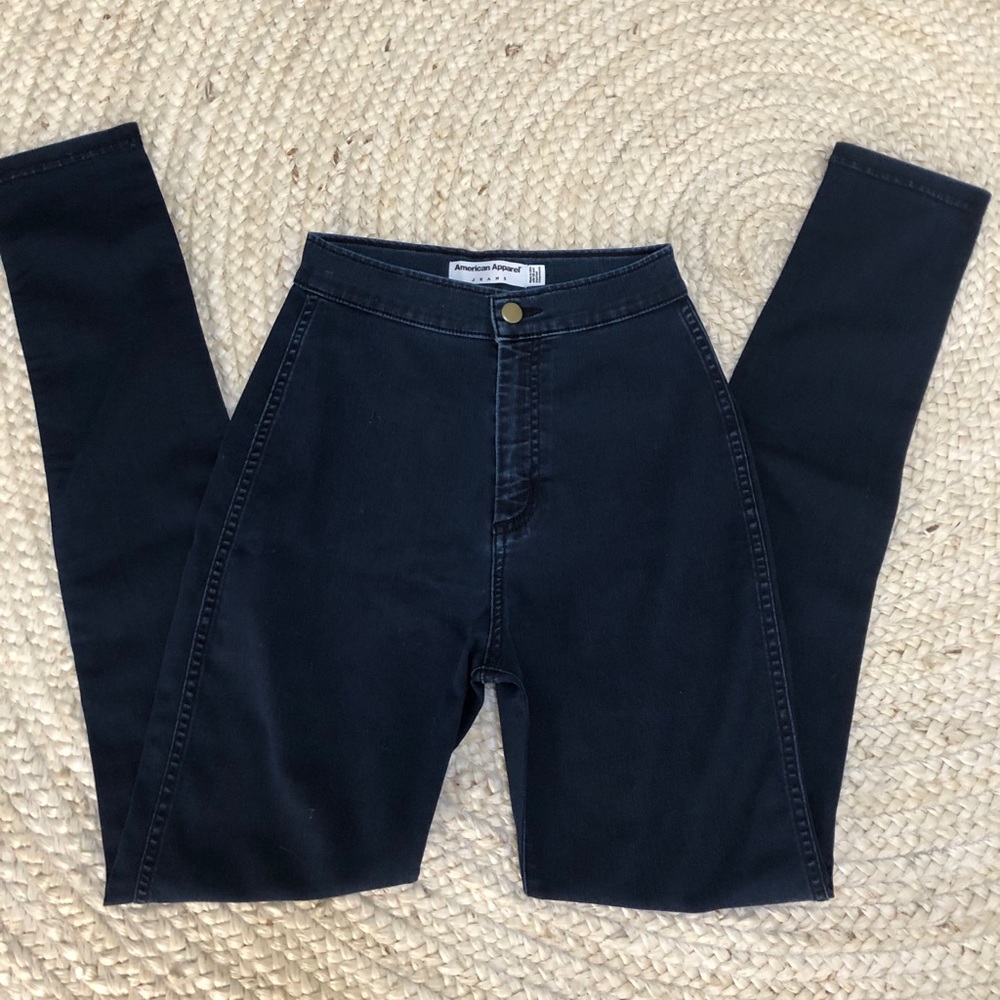 AMERICAN APPAREL High-waisted Jeggings